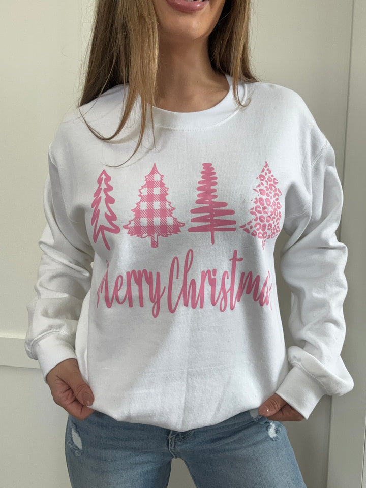 Pink Christmas Graphic Crewneck