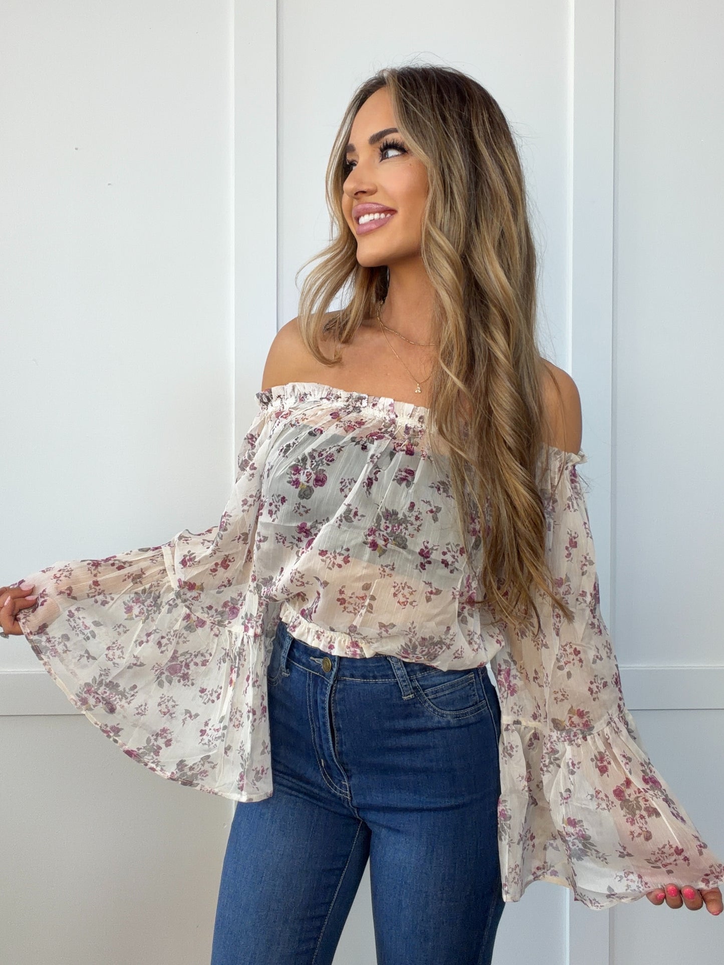 Lennon Off The Shoulder Floral Top
