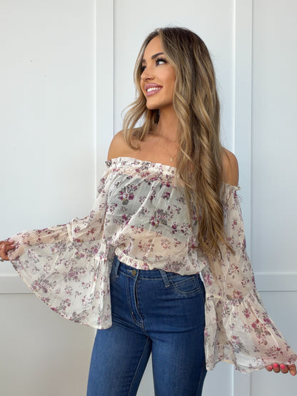 Lennon Off The Shoulder Floral Top