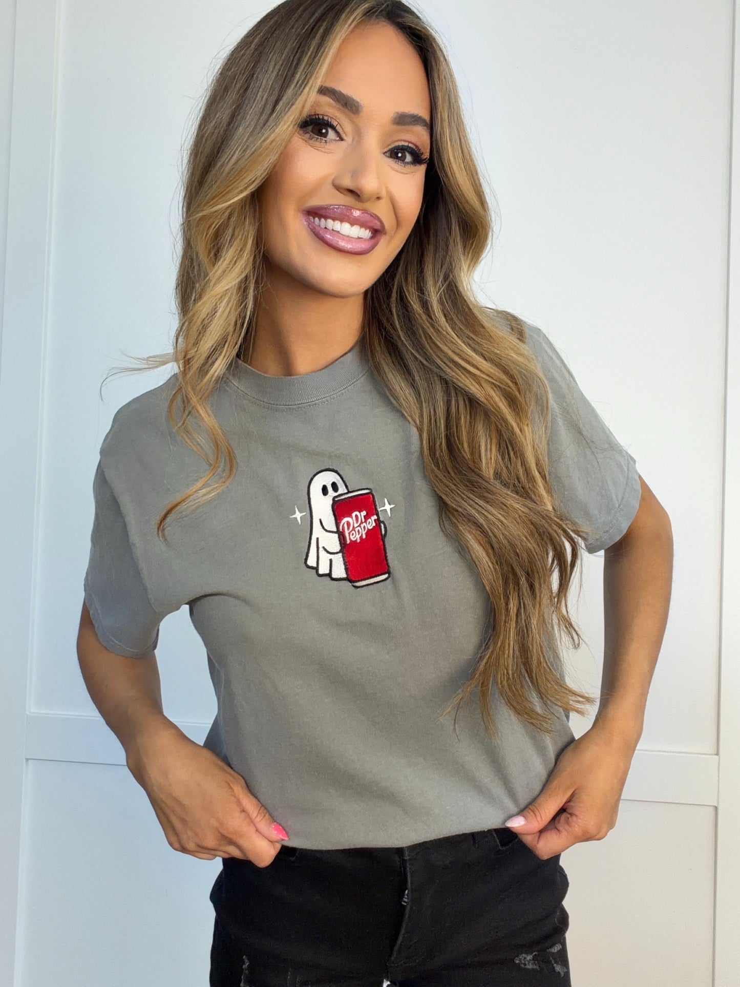 Dr. Boo Embroidered Shirt