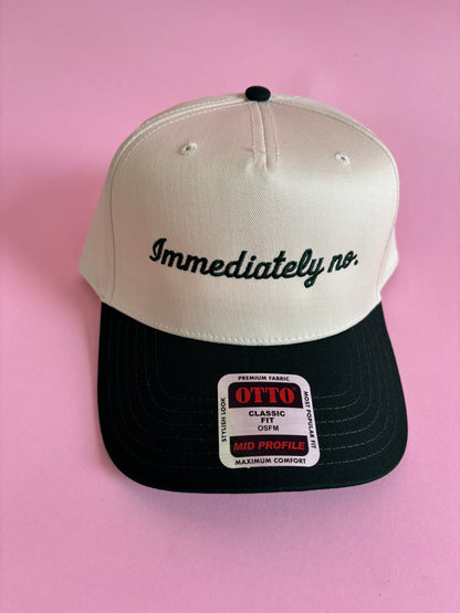 Immediately No. Trucker Hat