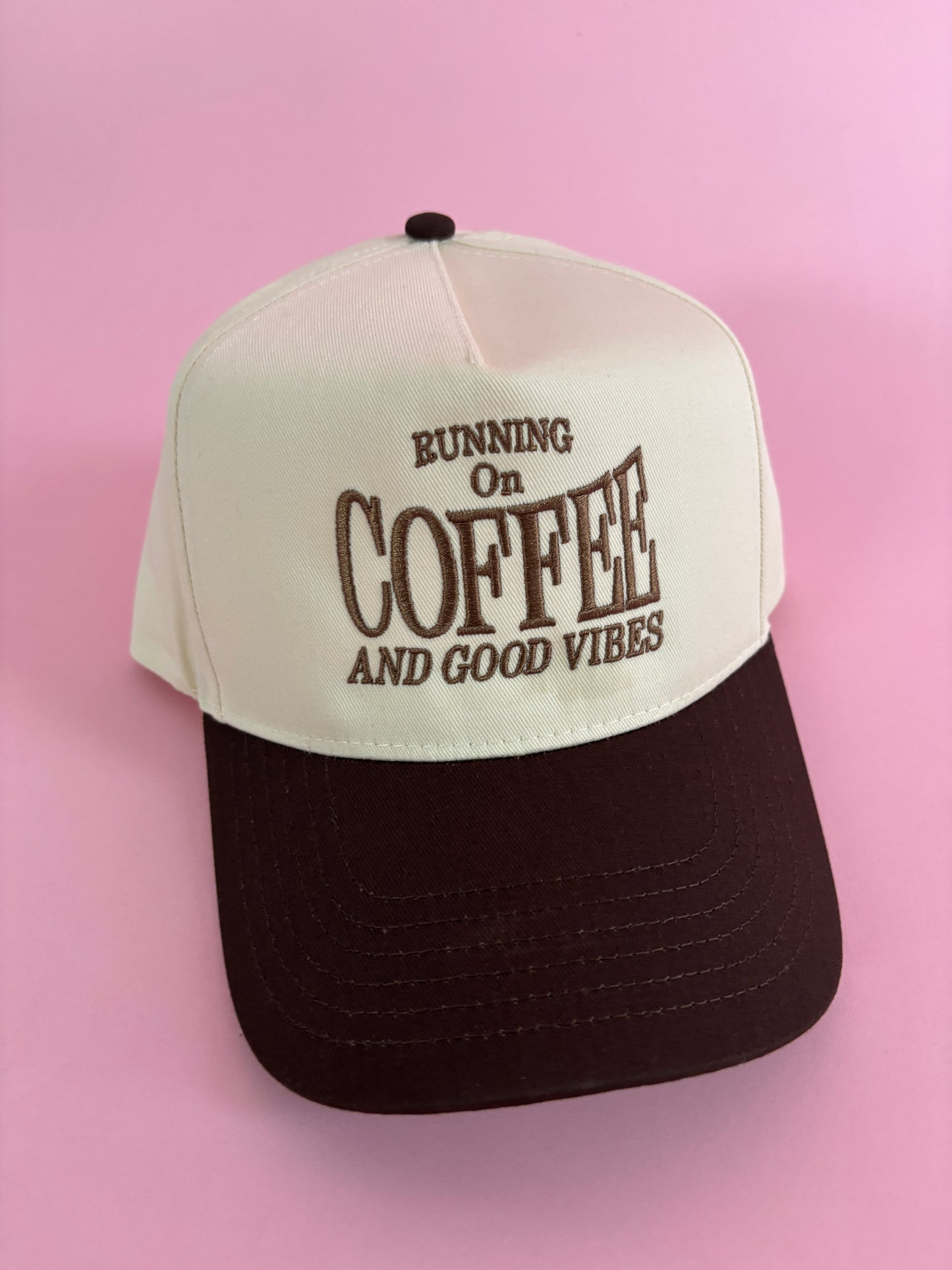 Runnin' on Coffee & Good Vibes Trucker Hat