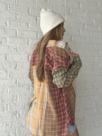 Zoey Oversized Plaid Button Down Shirt