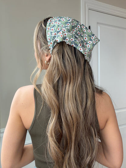 Faith Floral Bandana Headband Hair Scarf