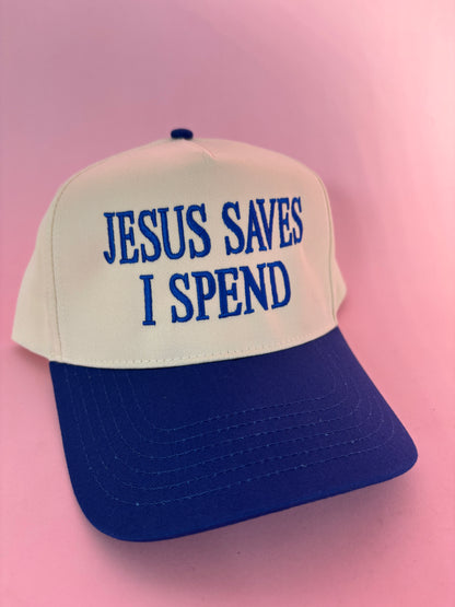 Jesus Saves I Spend Trucker Hat