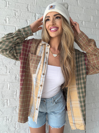 Zoey Oversized Plaid Button Down Shirt
