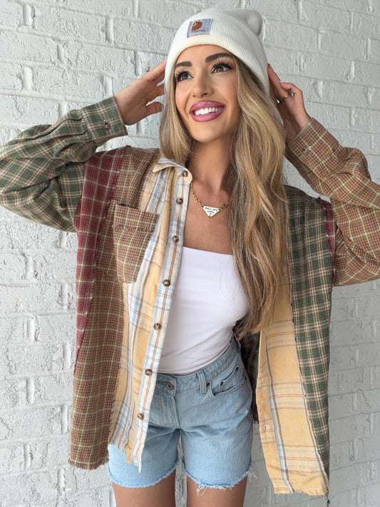 Zoey Oversized Plaid Button Down Shirt