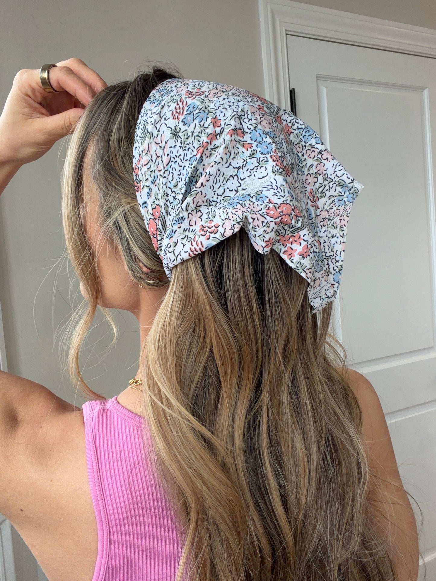 Faith Floral Bandana Headband Hair Scarf