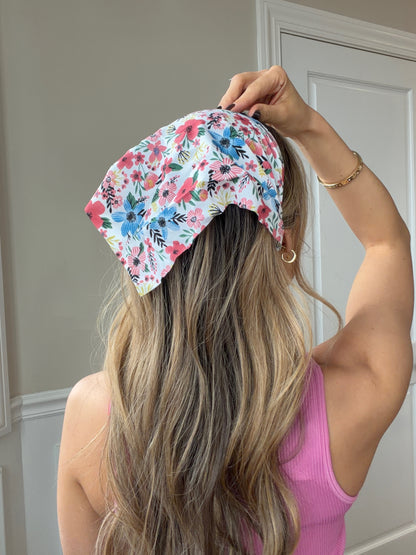 Faith Floral Bandana Headband Hair Scarf