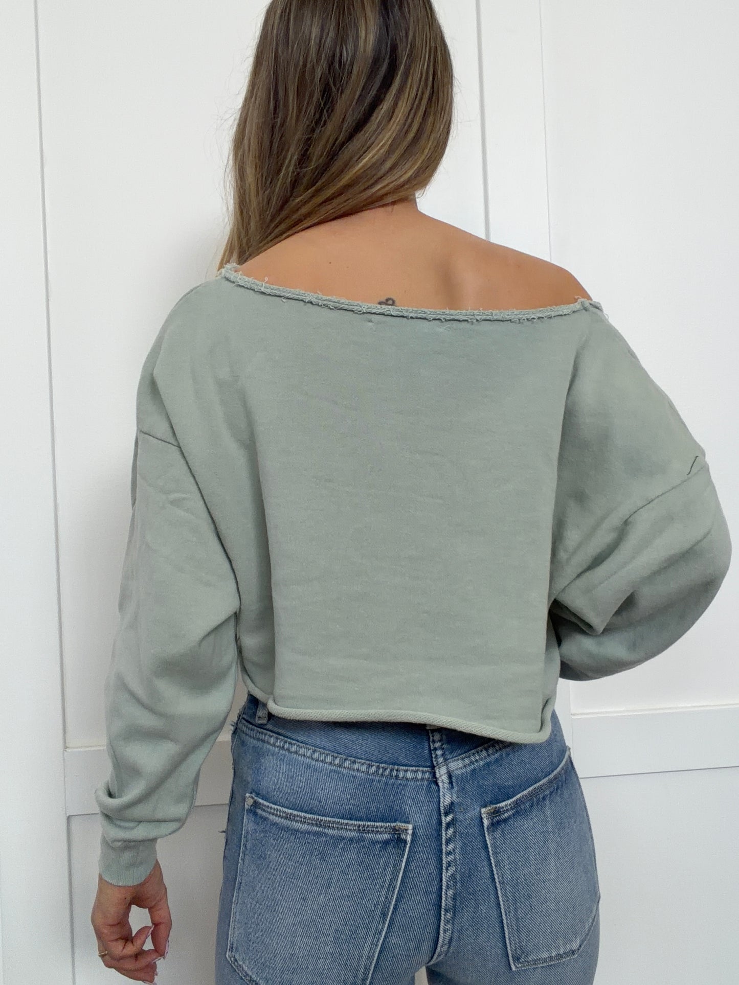 Ava Long Sleeve Crop Top