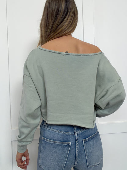 Ava Long Sleeve Crop Top