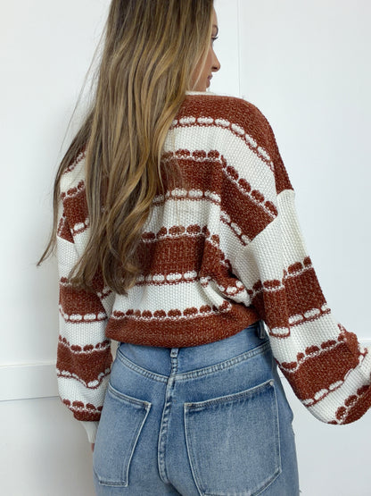Trick or Treat Puff Sleeve Sweater
