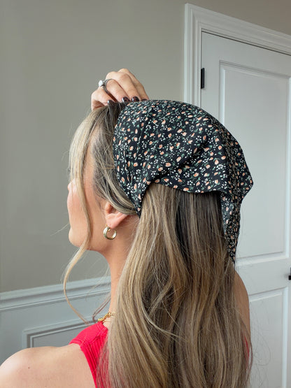 Faith Floral Bandana Headband Hair Scarf