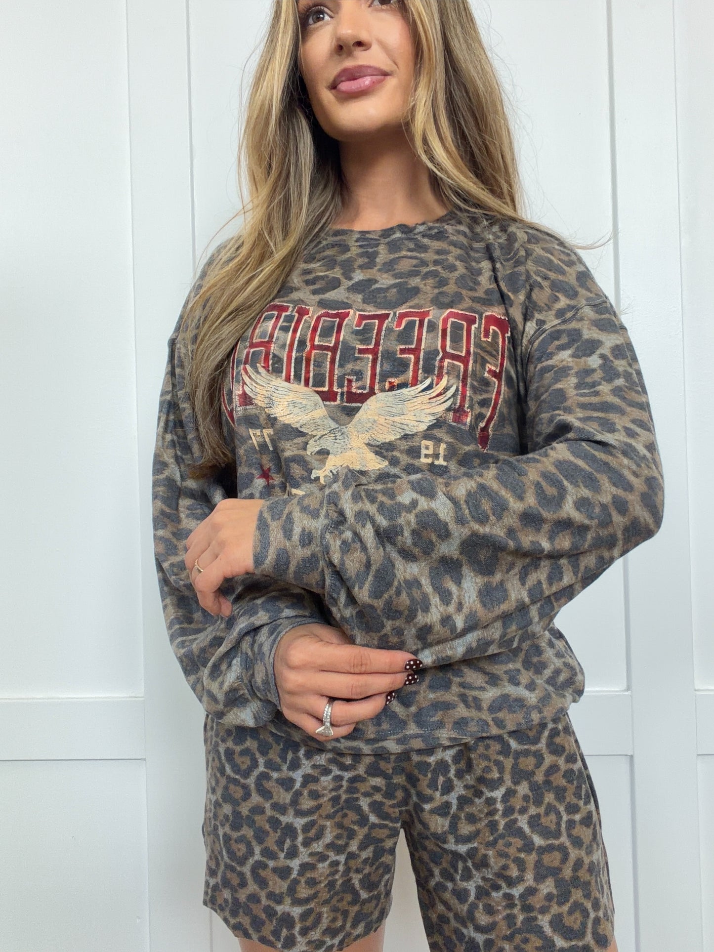 Mikayla French Terry Graphic Top