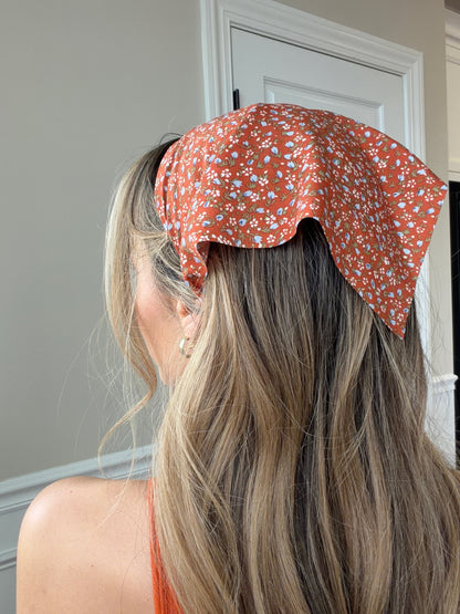 Faith Floral Bandana Headband Hair Scarf