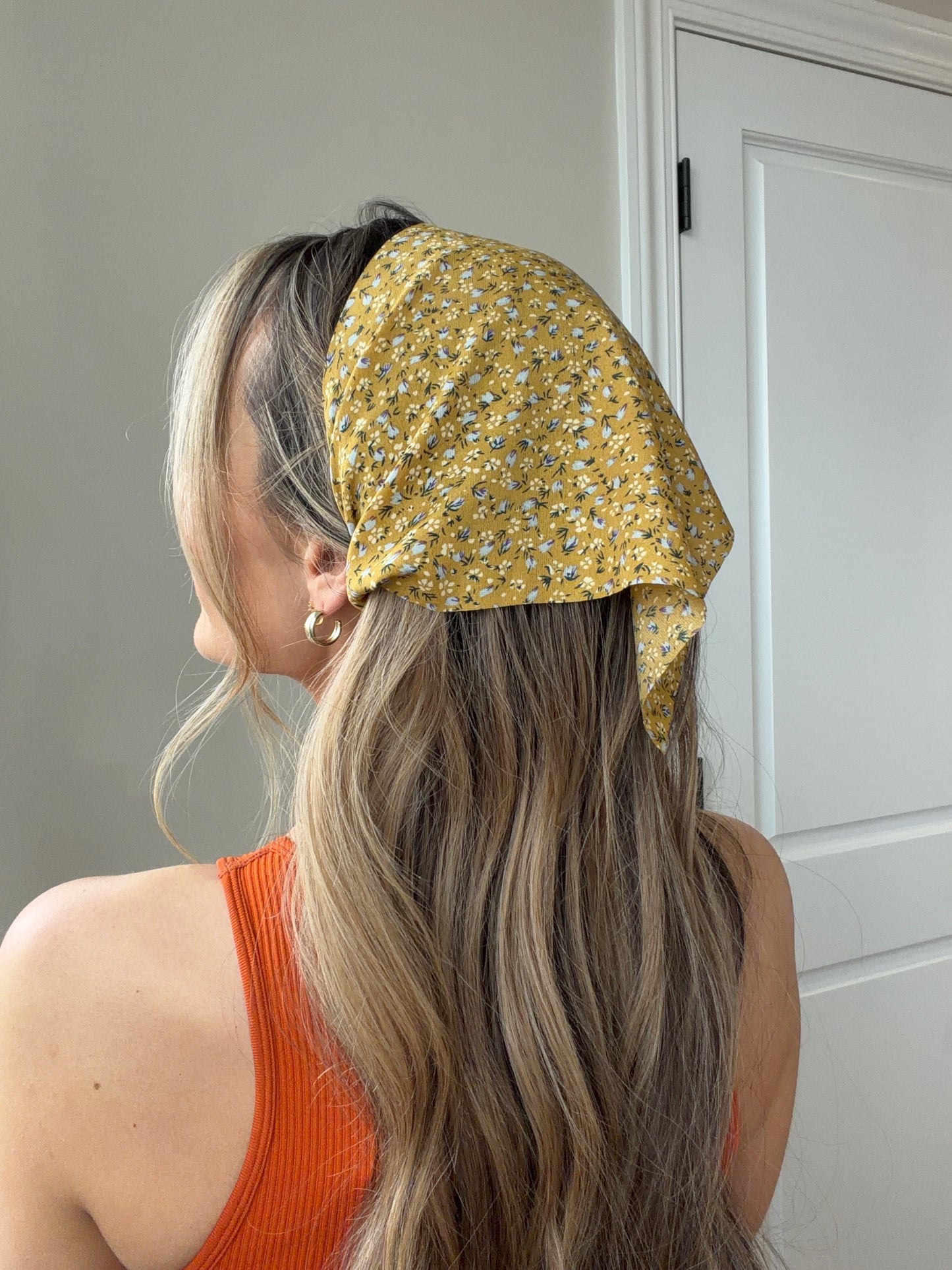 Faith Floral Bandana Headband Hair Scarf