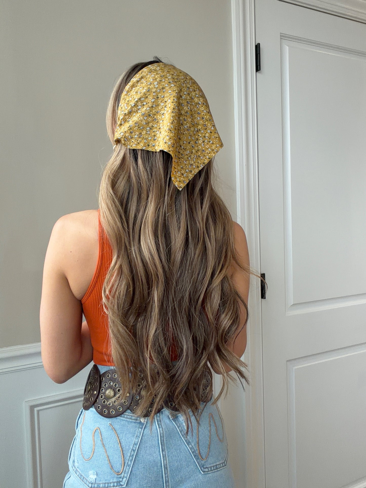 Faith Floral Bandana Headband Hair Scarf