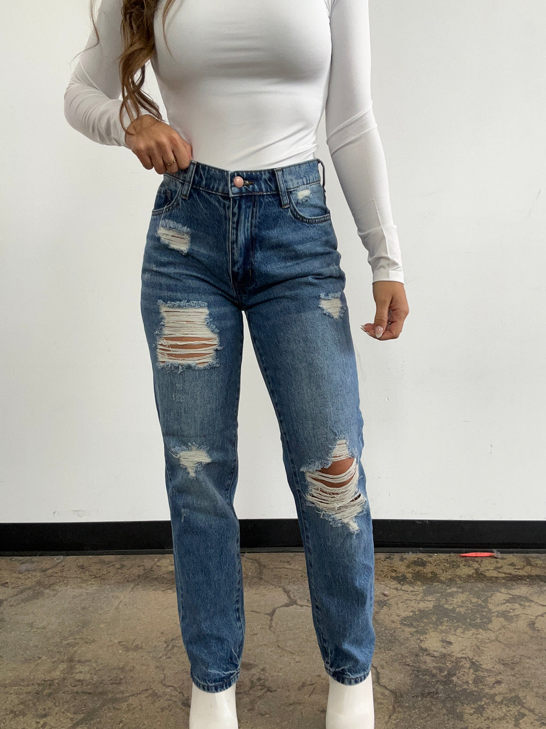 Capricorn Season High Waisted Cropped Straight Jeans