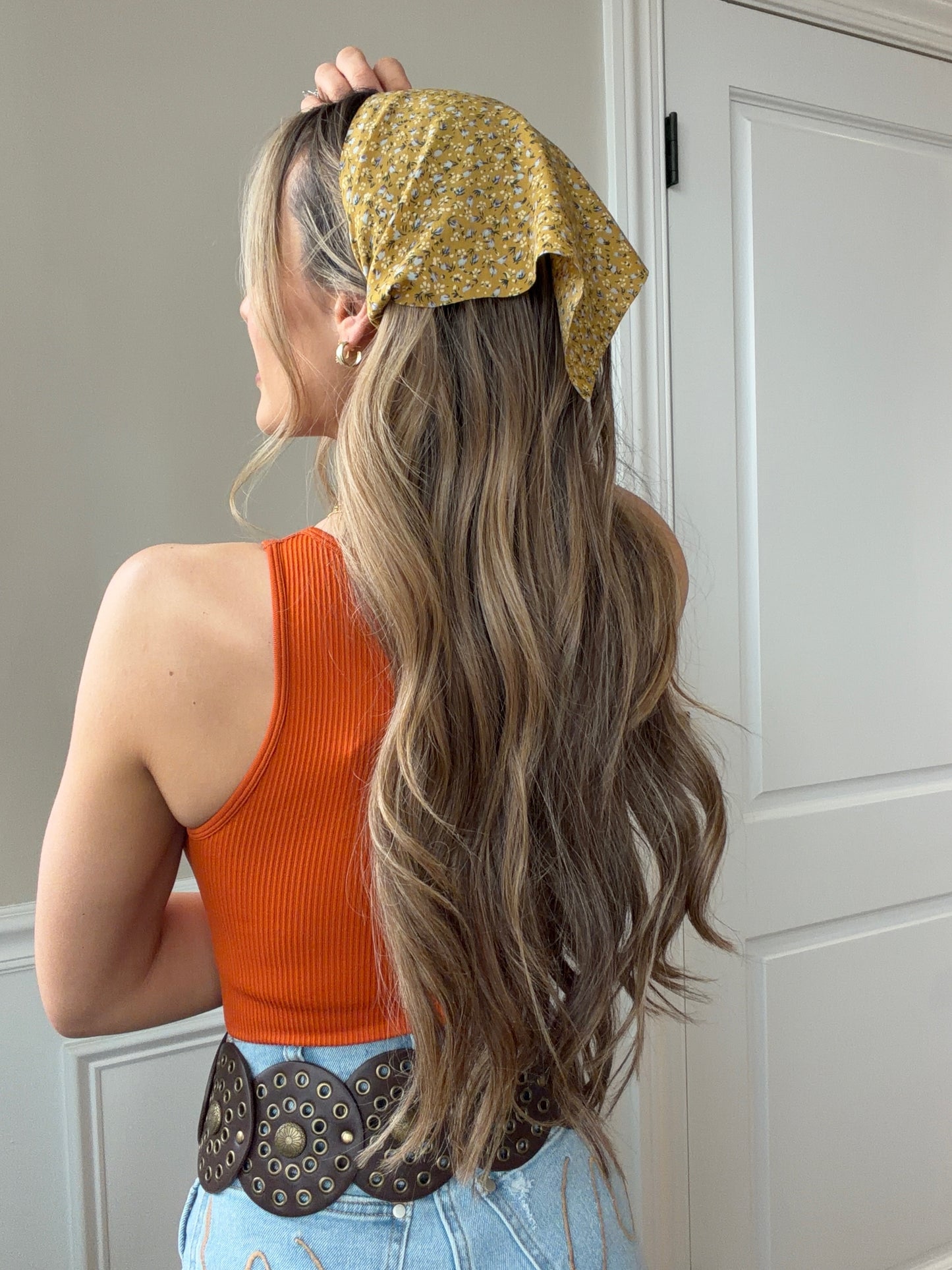 Faith Floral Bandana Headband Hair Scarf