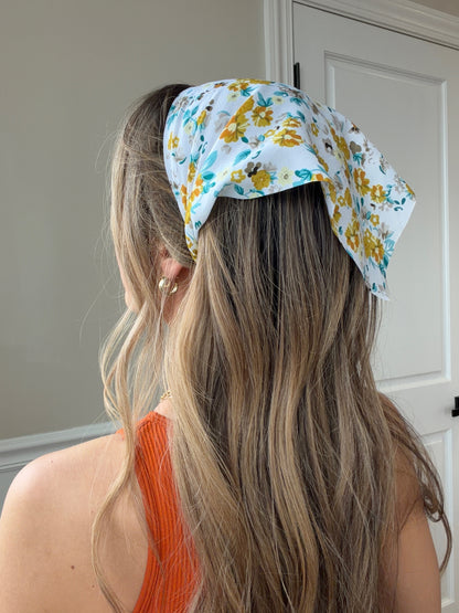 Faith Floral Bandana Headband Hair Scarf