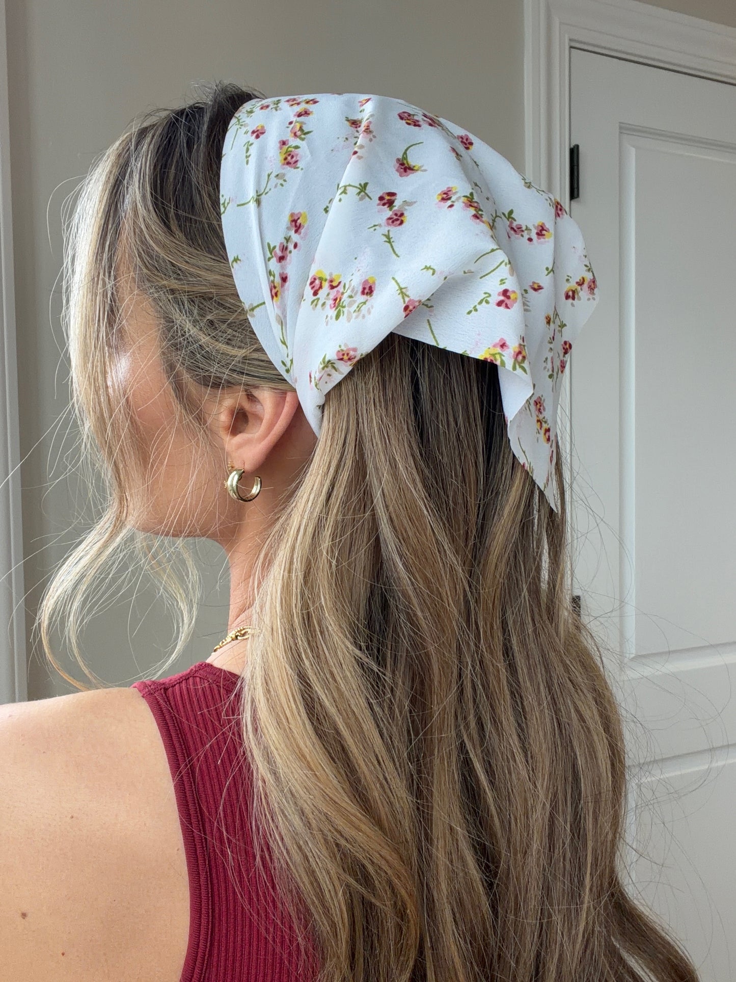 Faith Floral Bandana Headband Hair Scarf