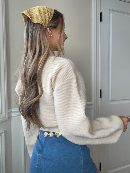 Haven Cropped Knit Sweater