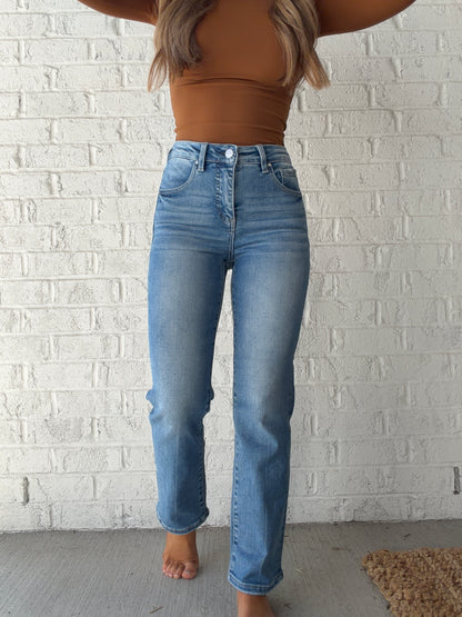 Sutton Tummy Control Crop Risen Jeans