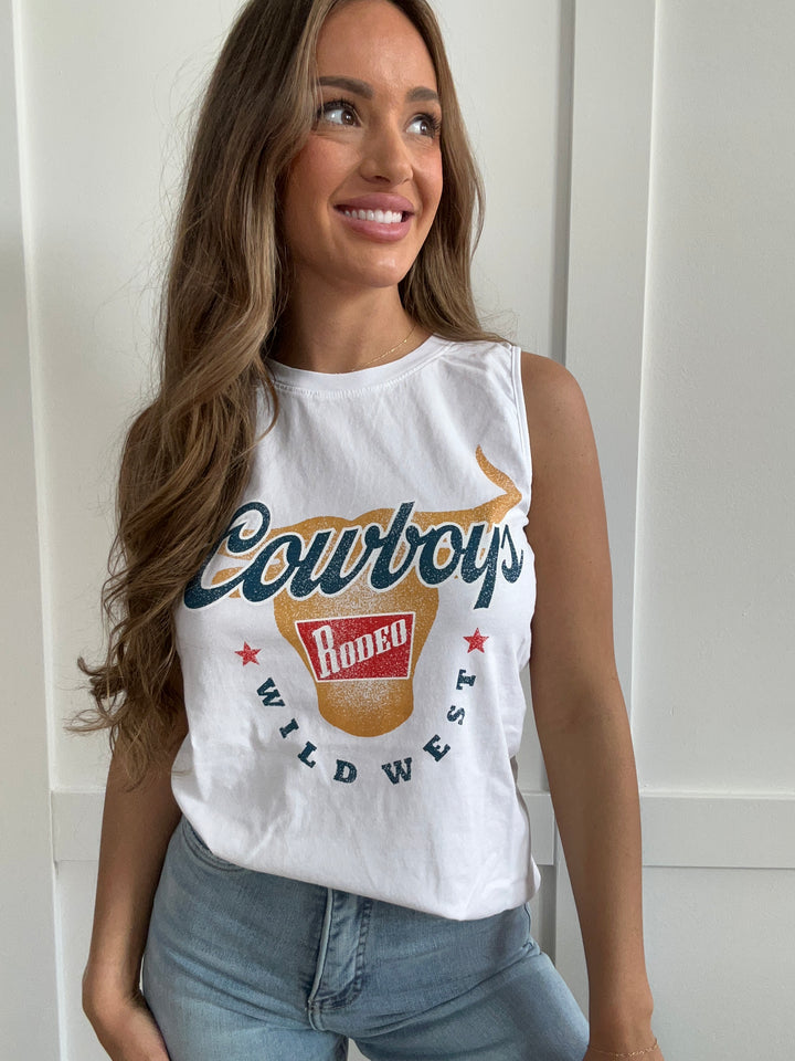 Cowboys Rodeo Graphic Tank Top