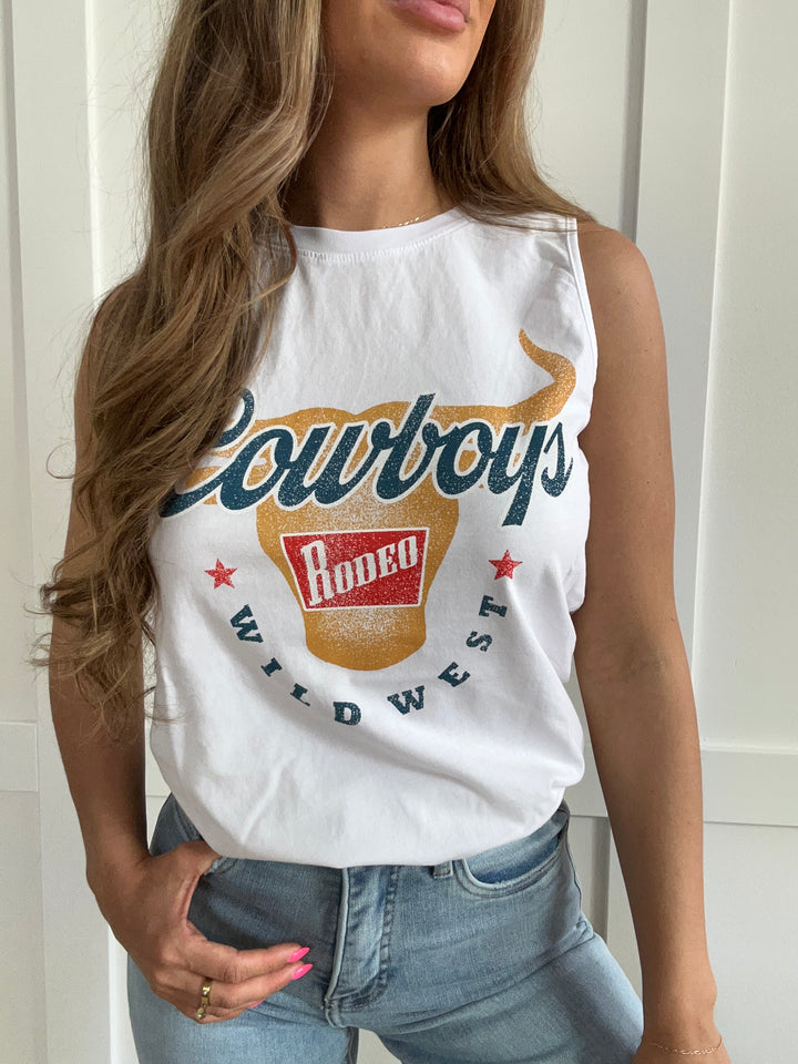 Cowboys Rodeo Graphic Tank Top