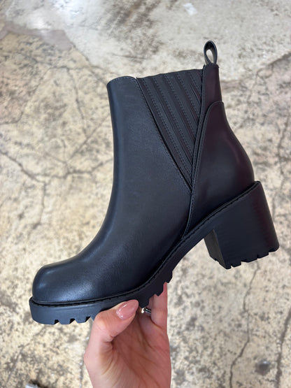 Wisley Platform Chelsea Black Heeled Boots