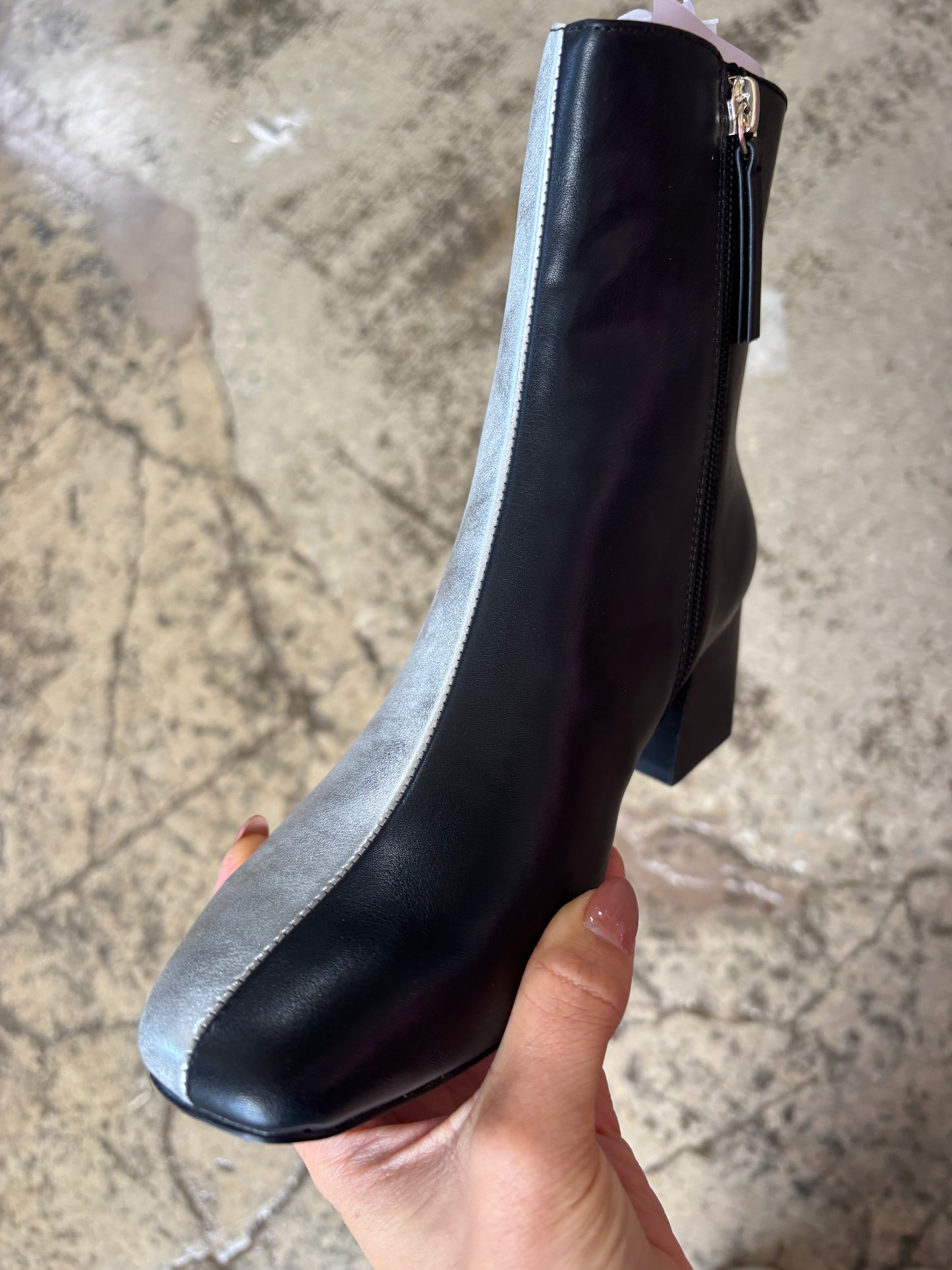 Georgia Split Square Toed Heeled Boots