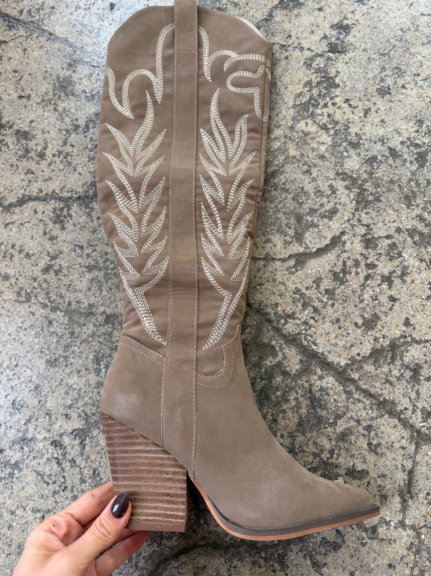 Bronco Knee High Cowboy Boots