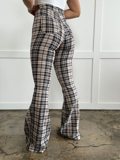 Buy our "Gretchen High Waisted Plaid Flare Jeans" online – Willow Boutique Clothing. Shop stylish Gretchen High Waisted Plaid Flare Jeans today.