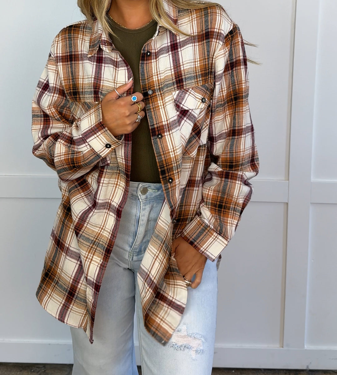 Buy our "Crisp Breeze Oversized Plaid Flannel Shirt" online – Willow Boutique Clothing. Shop stylish Crisp Breeze Oversized Plaid Flannel Shirt today.