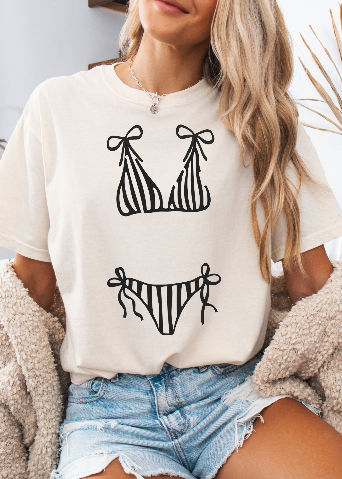 Hot Girl Bikini Graphic T-Shirt