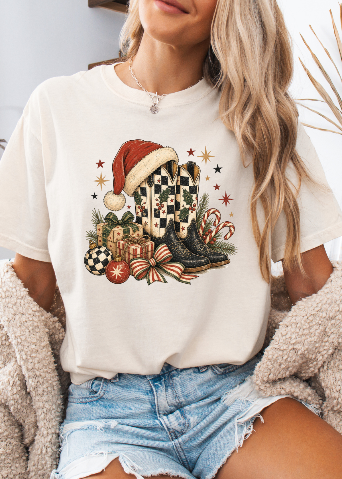 Christmas Cowgirl Graphic