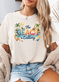 The Beach Is Calling Graphic T-Shirt