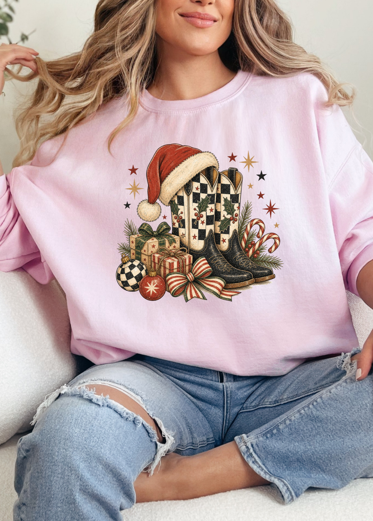 Christmas Cowgirl Graphic