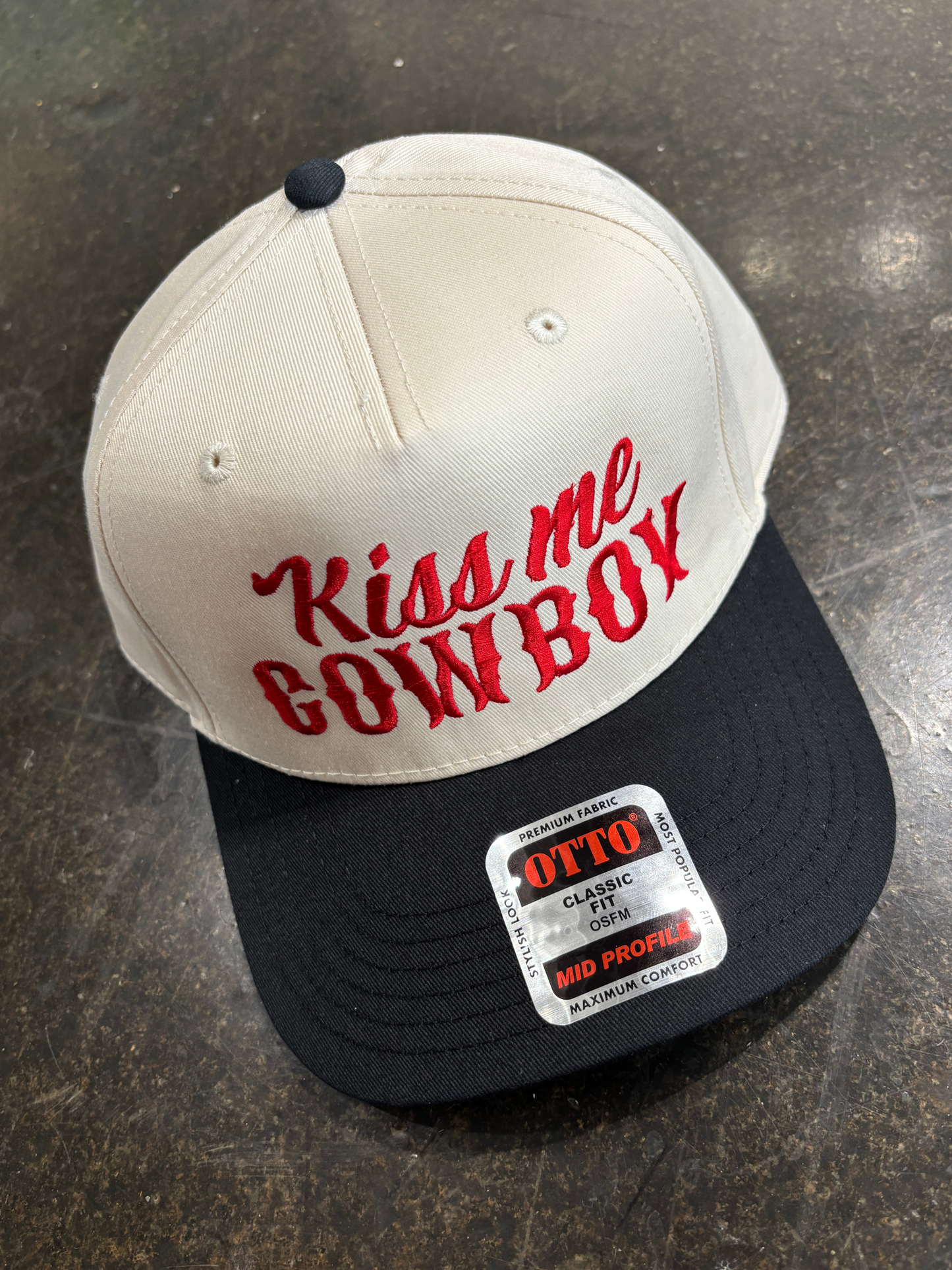 Kiss Me Cowboy Western Trucker Hat
