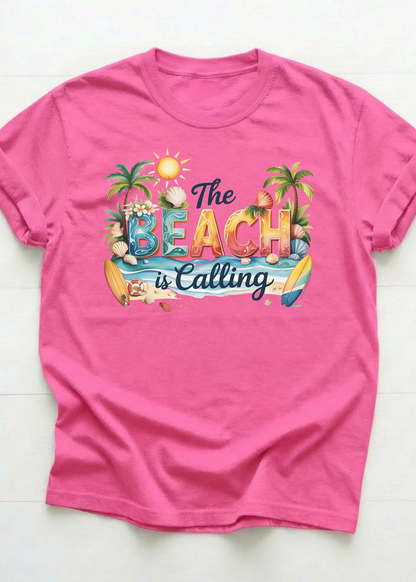 The Beach Is Calling Graphic T-Shirt