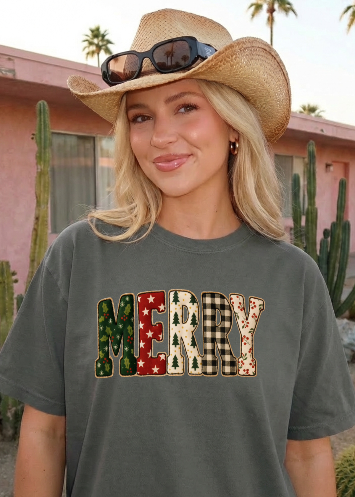 Simply Merry Patchwork Graphic