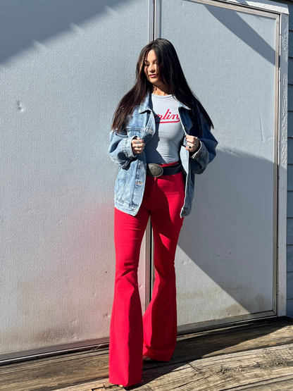 Fiona High Waisted Bell Bottom Flare Jeans - All Colors