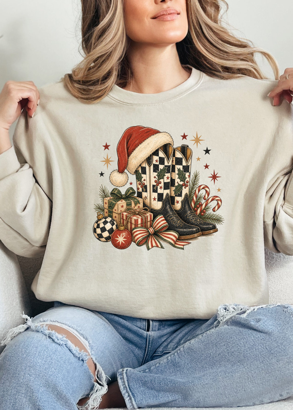 Christmas Cowgirl Graphic
