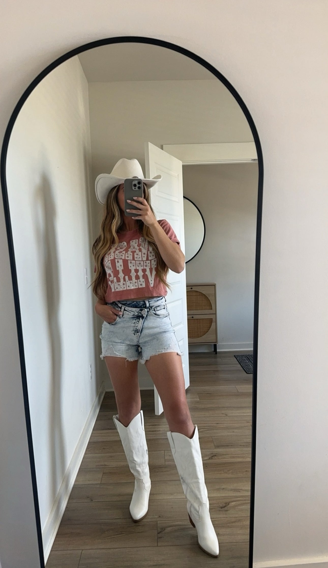 Lindsey Asymmetrical Distressed Shorts - Acid Light wash