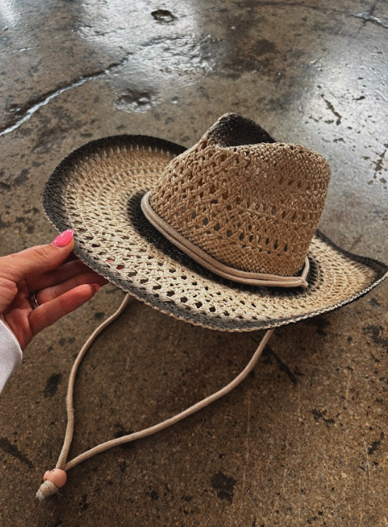 Western Straw Weave Rope String Cowboy Hat