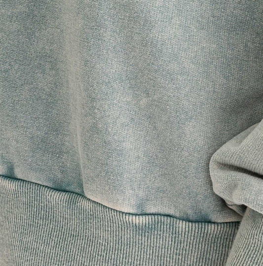 Shop Tasha Washed Oversized Pullover - Sage online at Willow Boutique – best boutique for women’s fashion.