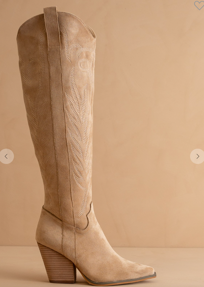 Bronco Knee High Cowboy Boots
