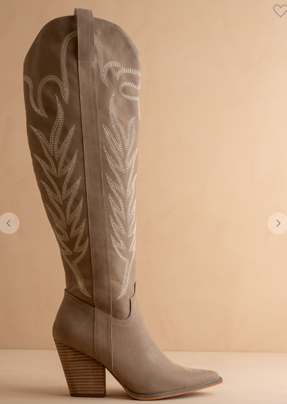 Bronco Knee High Cowboy Boots