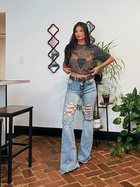 Viral Lainey Tummy Control Flare Jeans