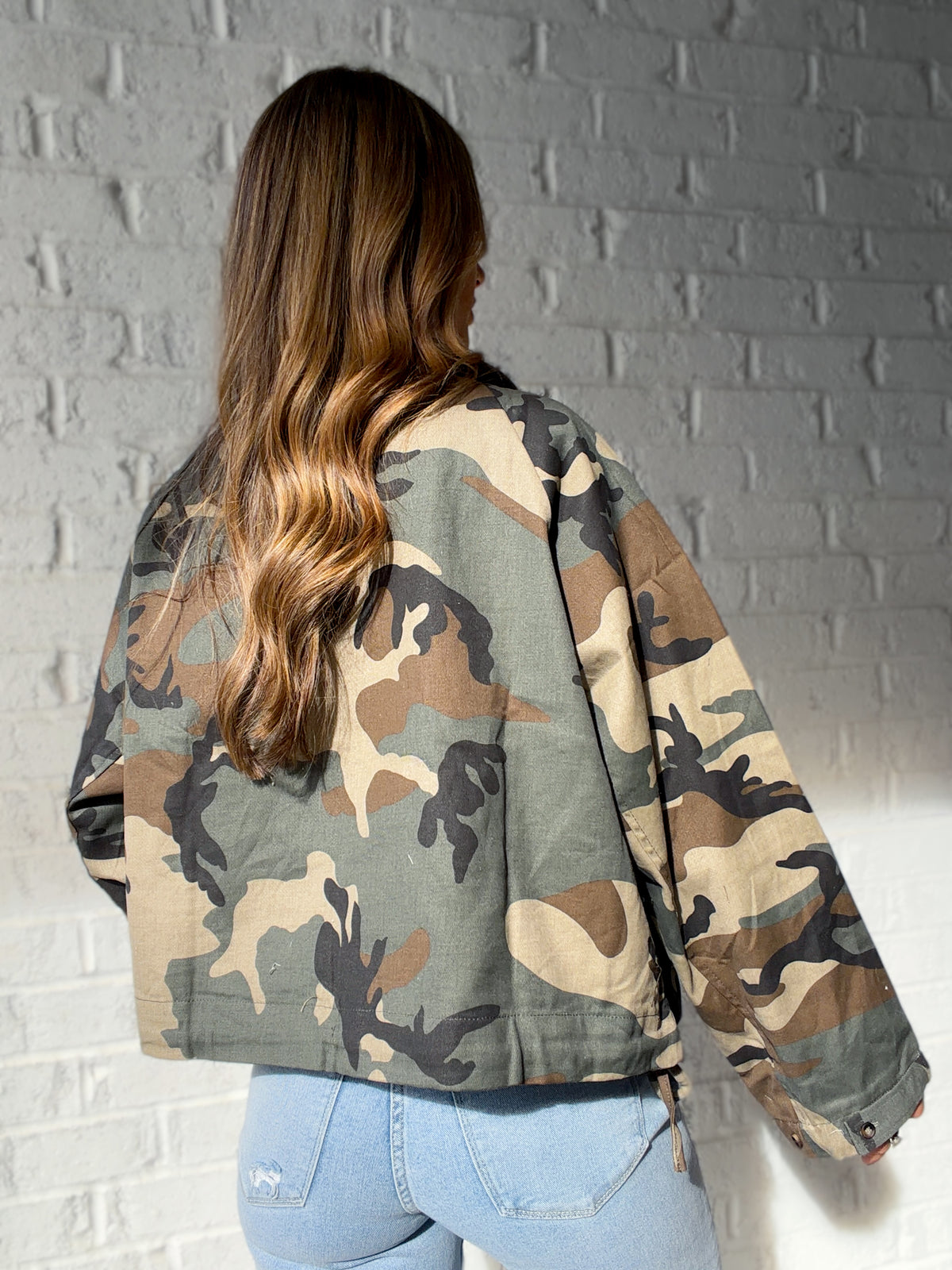 Woodland Detour Camo Windbreaker Jacket